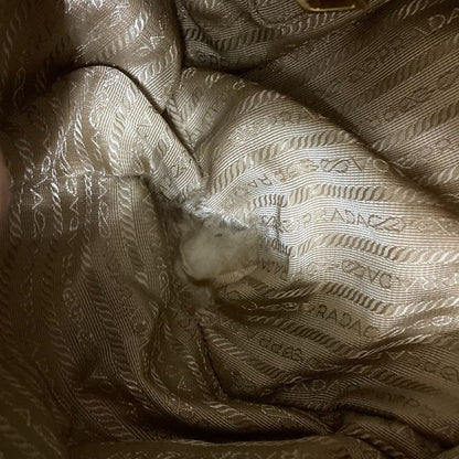 Prada Canvas 2way Tote Handbag Bn1841 Khaki Brown Ladies Used