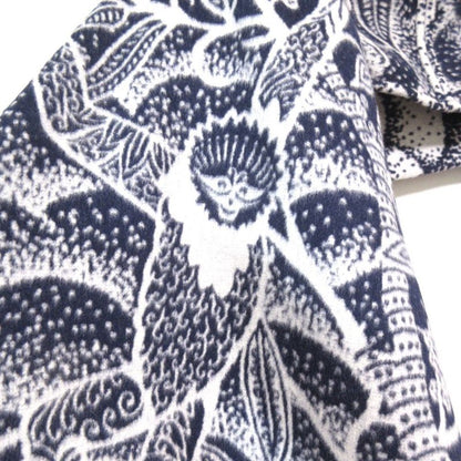 Christian Dior Toile de Jouy Angora Wool Cape Coat Size S Navy Women's Used