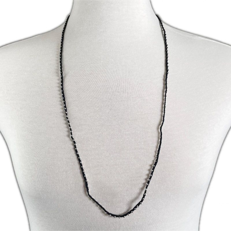 Gucci Horsebit 925 Silver Black Unisex 8.0g Necklace