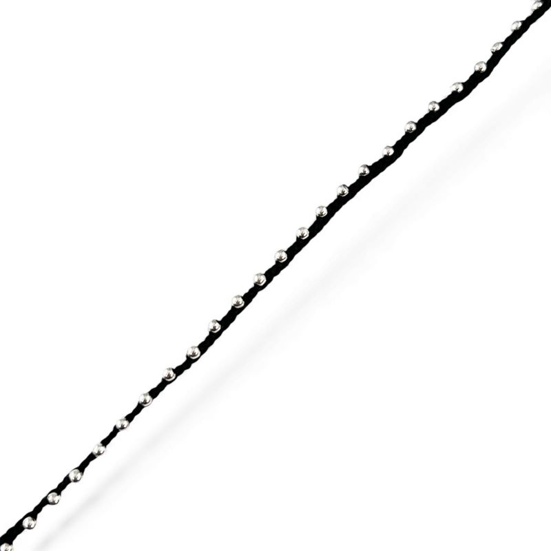 Gucci Horsebit 925 Silver Black Unisex 8.0g Necklace