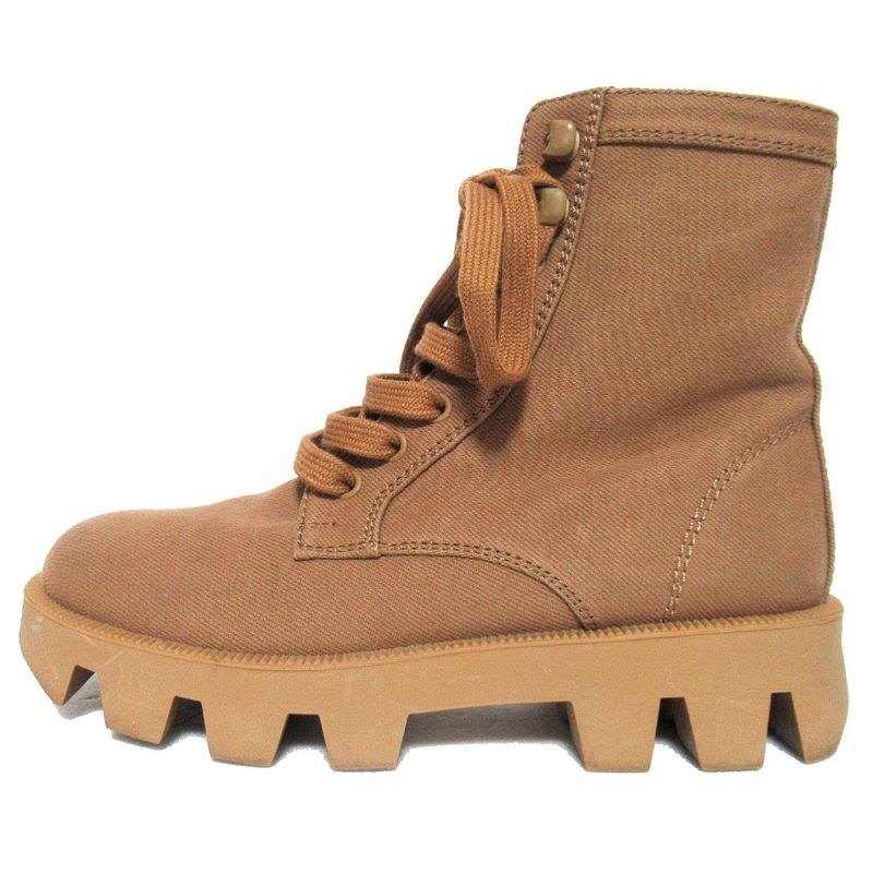 Prada Lace-up Combat Boots Short Boots 35.5 Equivalent To 22.5cm (8.86in) Brown