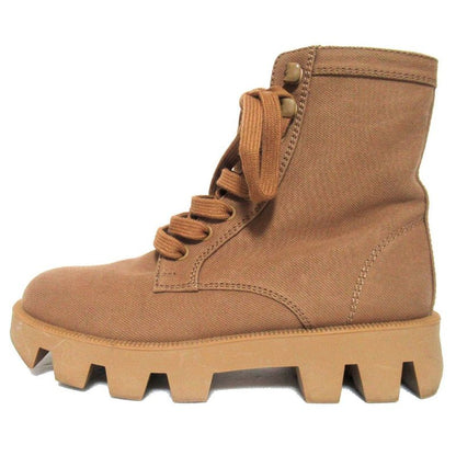 Prada Lace-up Combat Boots Short Boots 35.5 Equivalent To 22.5cm (8.86in) Brown