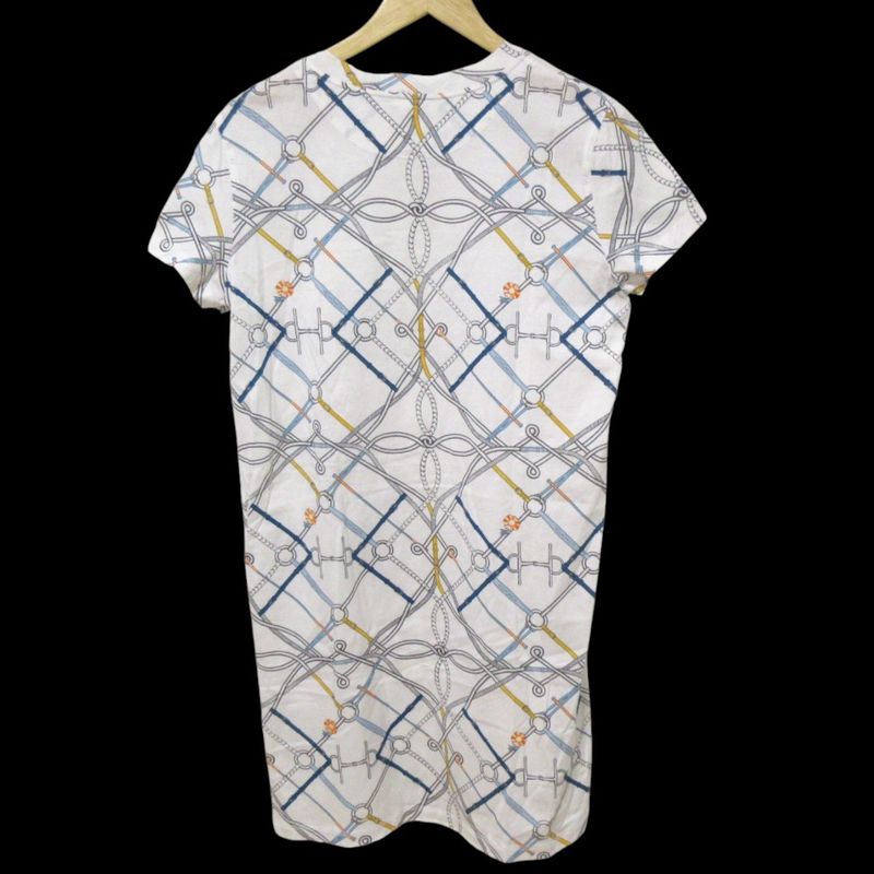 Good 21SS Hermes Parcours SANS Faute Perfect Course Short Sleeves Knee Length