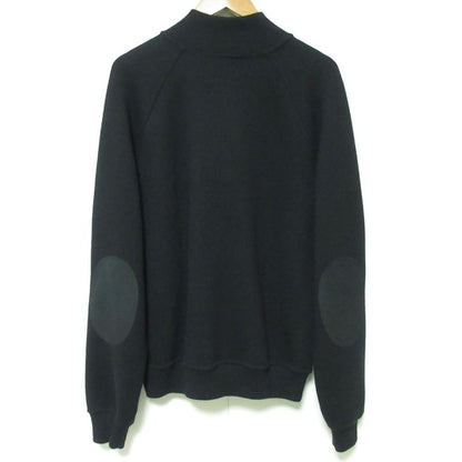 Prada Elbow Patch Zip Up Knit Jacket Blouson Size 48 Black Men's Used