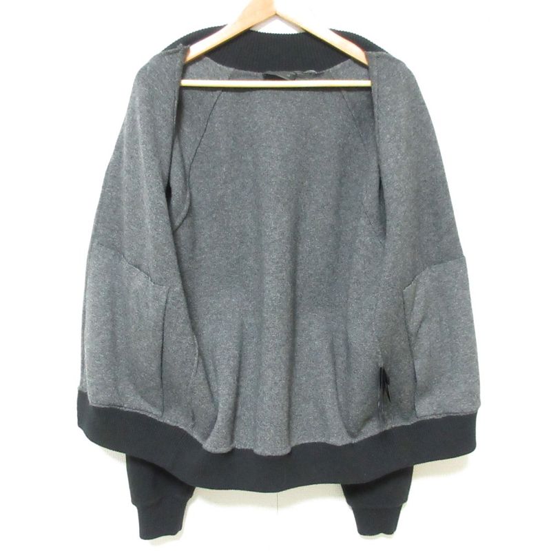 Prada Elbow Patch Zip Up Knit Jacket Blouson Size 48 Black Men's Used