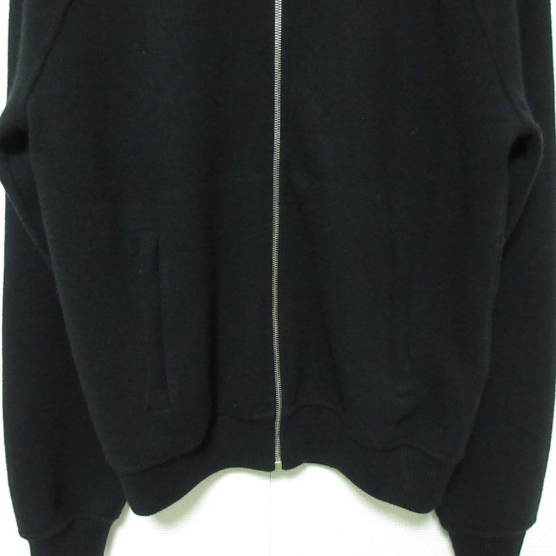 Prada Elbow Patch Zip Up Knit Jacket Blouson Size 48 Black Men's Used