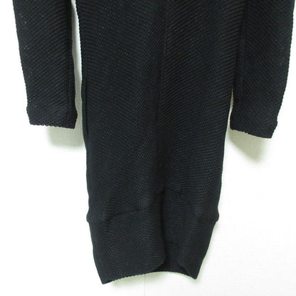 Chanel Ribbon Mesh Knit Dress P46194 Size 34 Black Ladies Used