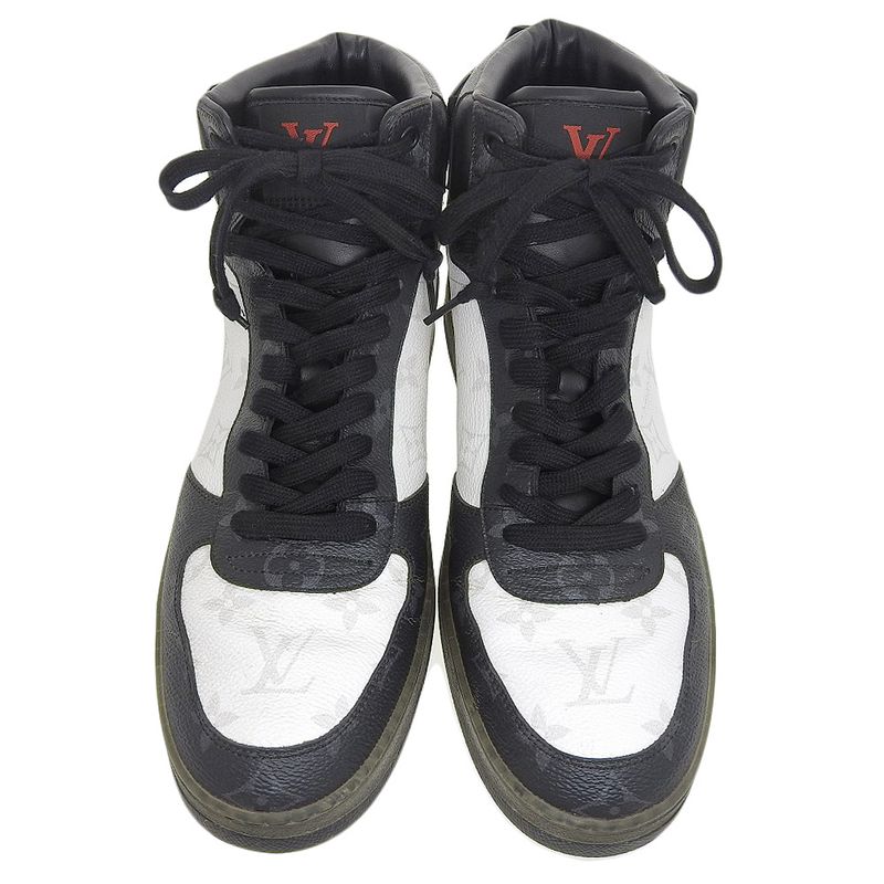 Louis Vuitton Rivoli Line Monogram High Cut Sneakers 7 1/2 Approx 26cm (10.24in)