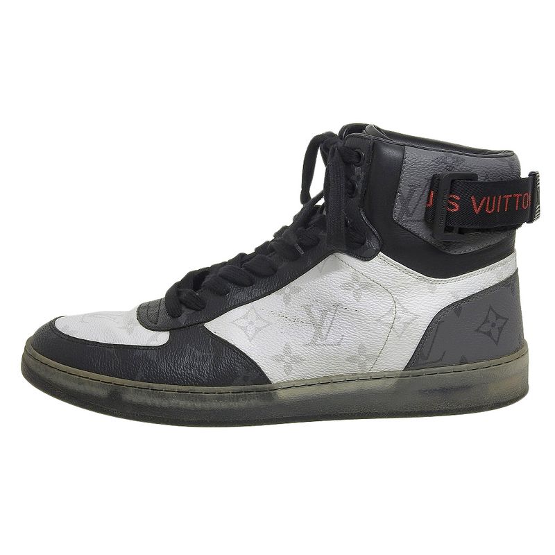Louis Vuitton Rivoli Line Monogram High Cut Sneakers 7 1/2 Approx 26cm (10.24in)