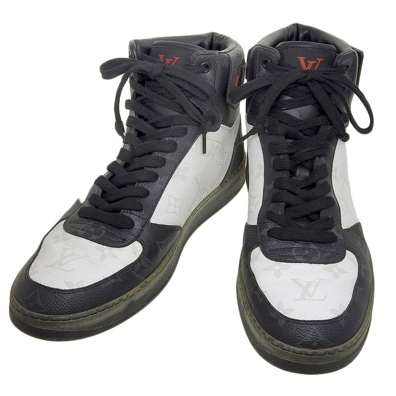 Louis Vuitton Rivoli Line Monogram High Cut Sneakers 7 1/2 Approx 26cm (10.24in)