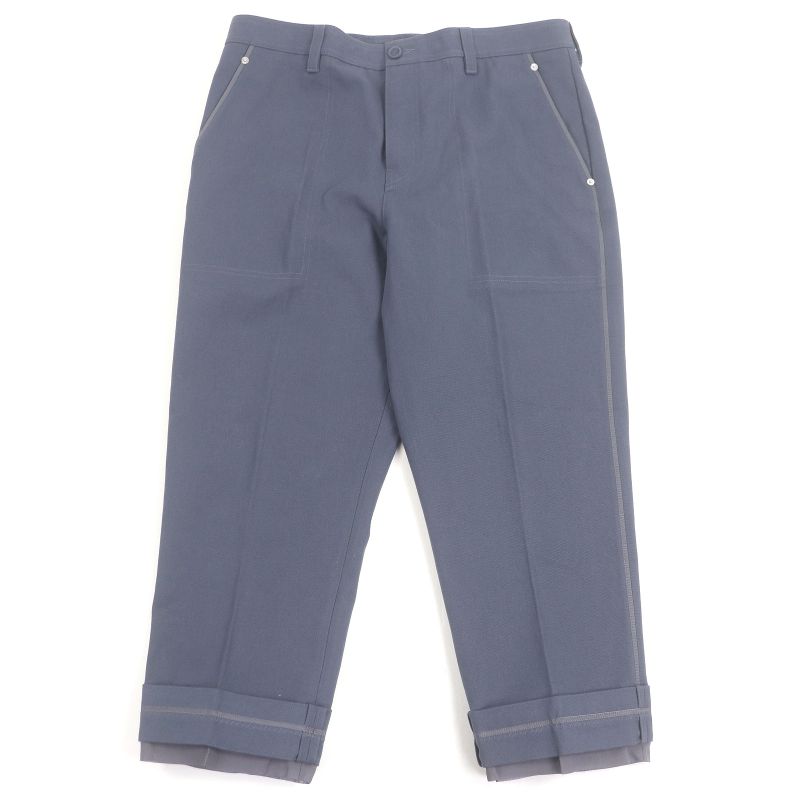 □dior Homme 383c177a5641 Partially Silk 100% Cotton Canvas Gardener Pants Blue