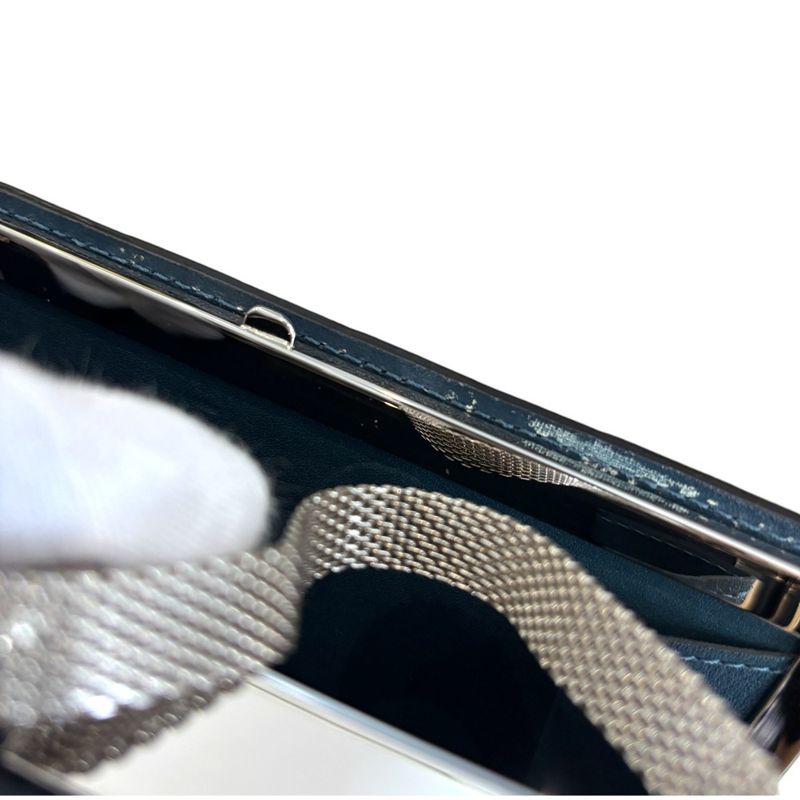 Good Louis Vuitton Ange Damier Vernis Mini Handbag Party Bag M92107 Petrol Blue