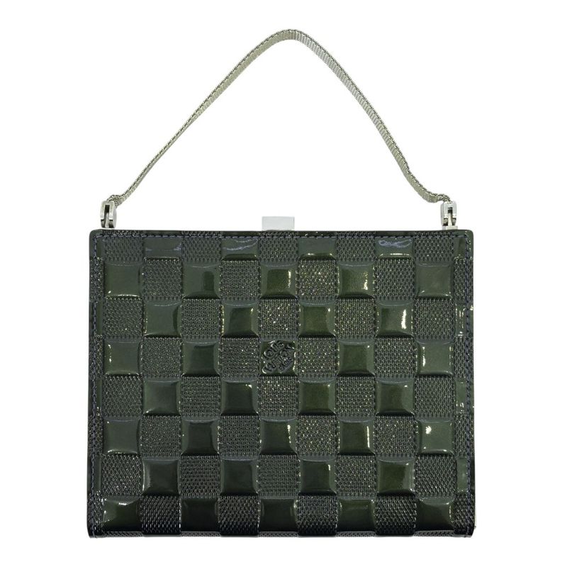 Good Louis Vuitton Ange Damier Vernis Mini Handbag Party Bag M92107 Petrol Blue