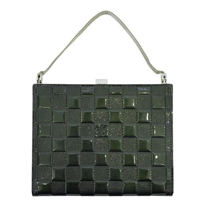 Good Louis Vuitton Ange Damier Vernis Mini Handbag Party Bag M92107 Petrol Blue