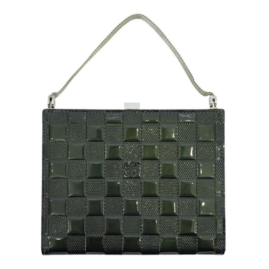 Good Louis Vuitton Ange Damier Vernis Mini Handbag Party Bag M92107 Petrol Blue