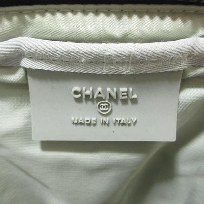 Chanel Sport Coco Mark Sweatshirt Fabric Waist Pouch Body Bag Gray Ladies