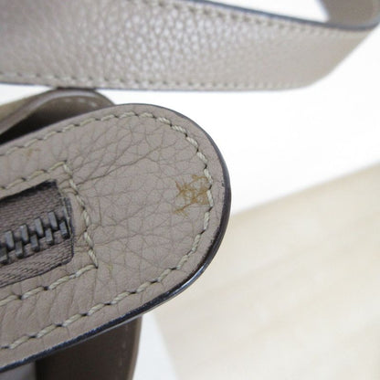 Good Celine Trapeze 2way Handbag Shoulder Bag Beige Ladies Used