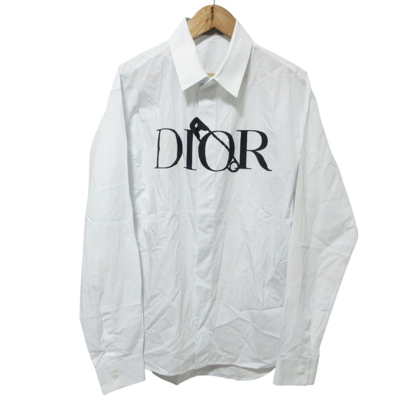 Good 20AW DIOR Homme Dior Homme Judy Blame Logo Print Stripe Pattern Long