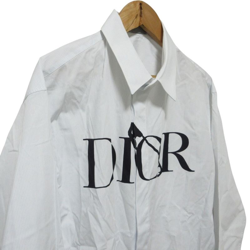 Good 20AW DIOR Homme Dior Homme Judy Blame Logo Print Stripe Pattern Long