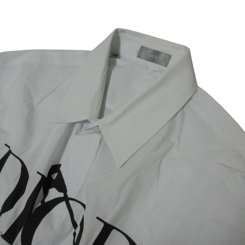 Good 20AW DIOR Homme Dior Homme Judy Blame Logo Print Stripe Pattern Long