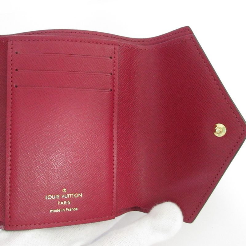 Louis Vuitton Portefeuille Victorine Monogram Trifold Wallet M41938 Brown