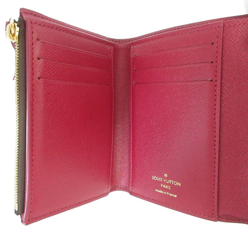 Louis Vuitton Portefeuille Victorine Monogram Trifold Wallet M41938 Brown