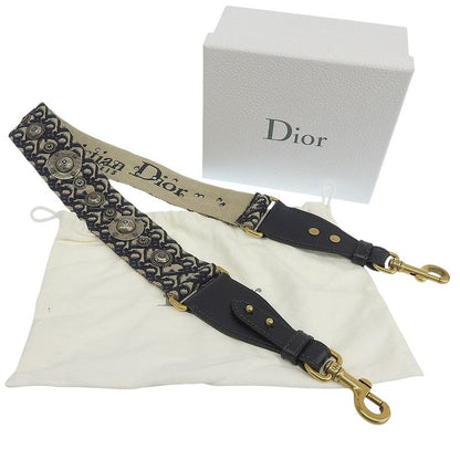 Christian Dior Shoulder Strap for Oblique Bag Navy Women's Used