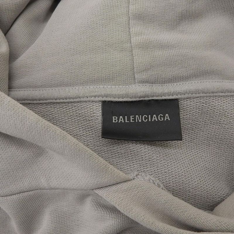Good Balenciaga 2022 Oversize Pullover Sweatshirt Hoodie XXS Gray Men's Used