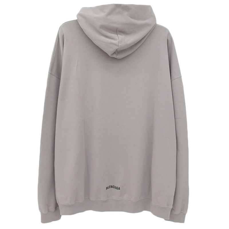 Good Balenciaga 2022 Oversize Pullover Sweatshirt Hoodie XXS Gray Men's Used