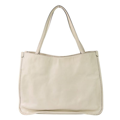 Gucci Horsebit Leather Tote Bag 623694 Off White and Gold Color Hardware