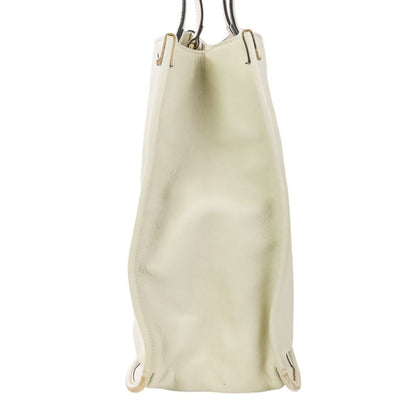 Gucci Horsebit Leather Tote Bag 623694 Off White and Gold Color Hardware