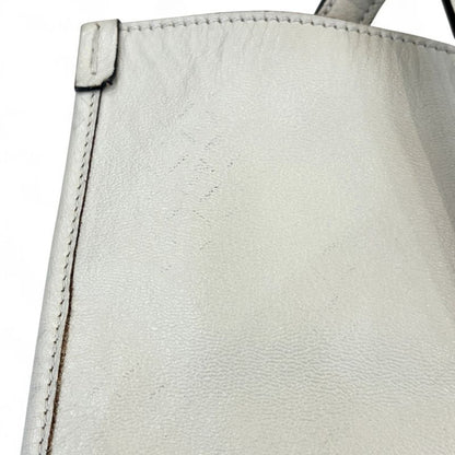 Gucci Horsebit Leather Tote Bag 623694 Off White and Gold Color Hardware