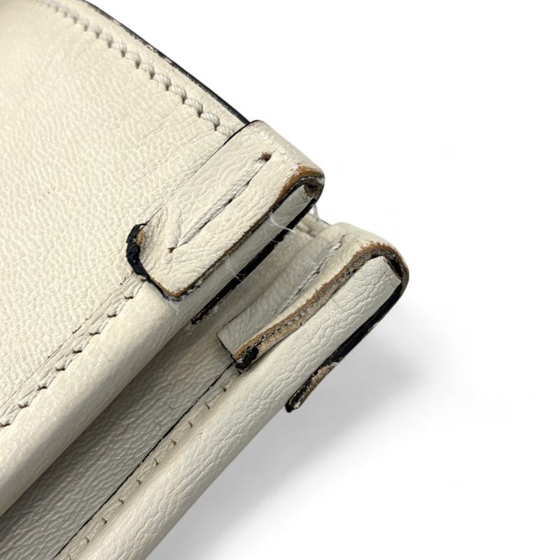 Gucci Horsebit Leather Tote Bag 623694 Off White and Gold Color Hardware