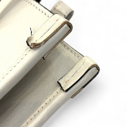 Gucci Horsebit Leather Tote Bag 623694 Off White and Gold Color Hardware