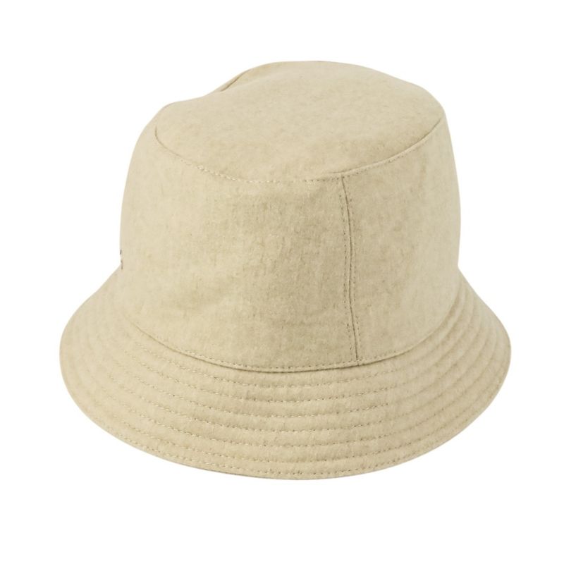 Hermes Cashmere Calvi Serie Button Bucket Hat H222020n Size 56 Beige Ladies Used
