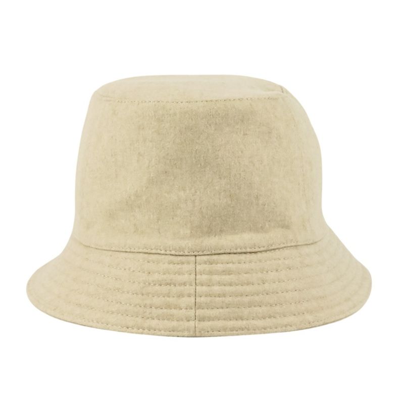 Hermes Cashmere Calvi Serie Button Bucket Hat H222020n Size 56 Beige Ladies Used