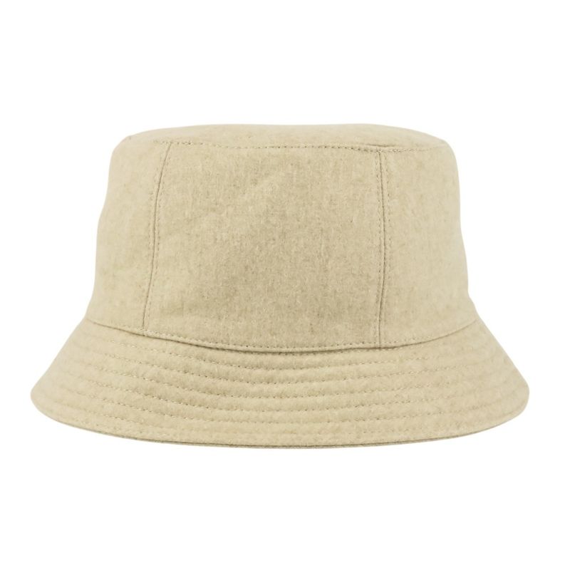 Hermes Cashmere Calvi Serie Button Bucket Hat H222020n Size 56 Beige Ladies Used