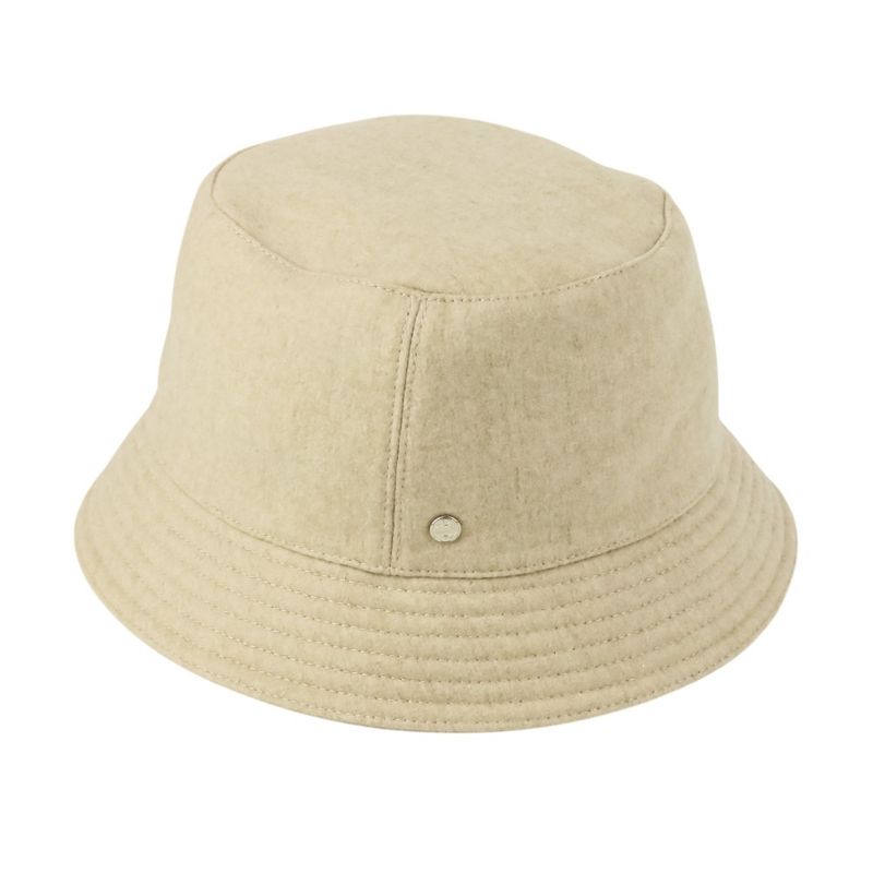 Hermes Cashmere Calvi Serie Button Bucket Hat H222020n Size 56 Beige Ladies Used