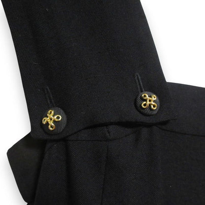 Good Chanel Sleeveless Pleated Knee Length Dress Jumper Skirt Size 36 Black and