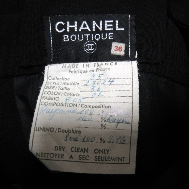 Good Chanel Sleeveless Pleated Knee Length Dress Jumper Skirt Size 36 Black and