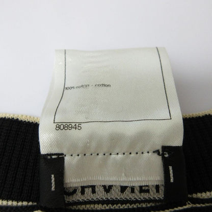 Good Chanel Coco Mark Deer Short Sleeve V Neck Dress P47675 Size 36 Black