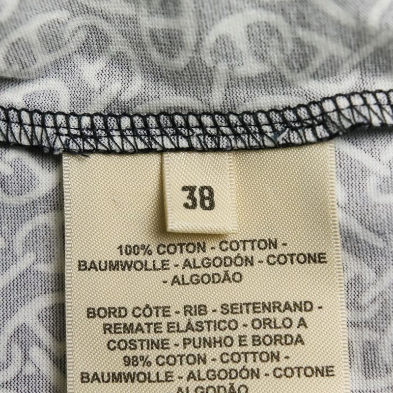 24ss Hermes Nausa Chaine D'ancre Long Sleeve Cut and Sewn T-Shirt Size 38 Black