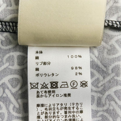 24ss Hermes Nausa Chaine D'ancre Long Sleeve Cut and Sewn T-Shirt Size 38 Black