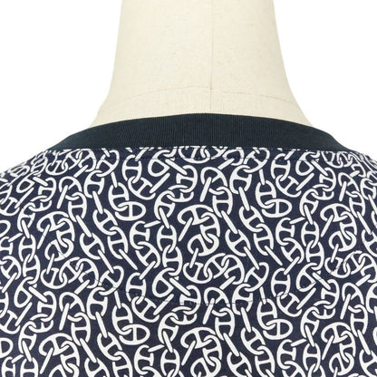 24ss Hermes Nausa Chaine D'ancre Long Sleeve Cut and Sewn T-Shirt Size 38 Black