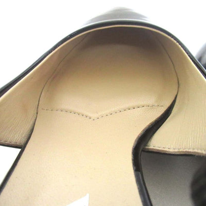 Prada Patent Leather Triangle Logo Plate Suring Back Mules Size 34 Approx 21cm