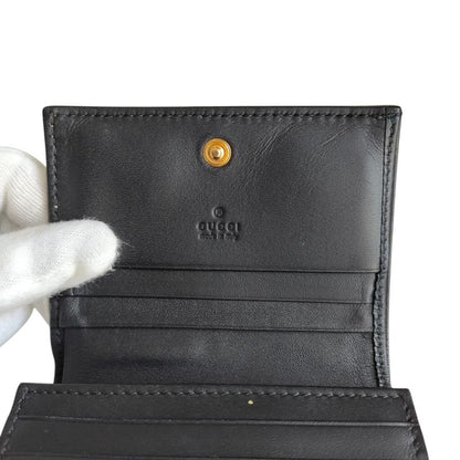 Good Gucci Michele GG Supreme Bee Compact Wallet Bifold Wallet 508757 Beige