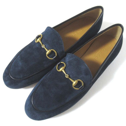 Unused Gucci Jordane Suede Horsebit Loafers 404069 Size 35.5 Approx 22.5cm