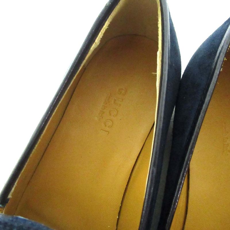 Unused Gucci Jordane Suede Horsebit Loafers 404069 Size 35.5 Approx 22.5cm