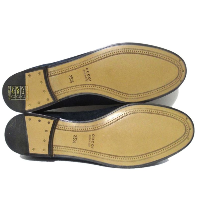 Unused Gucci Jordane Suede Horsebit Loafers 404069 Size 35.5 Approx 22.5cm