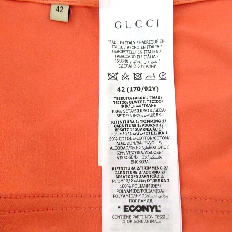 Good 23ss Gucci X Adidas Silk Ruffle Shirt Dress 723272 Size 42 170/92y Pink